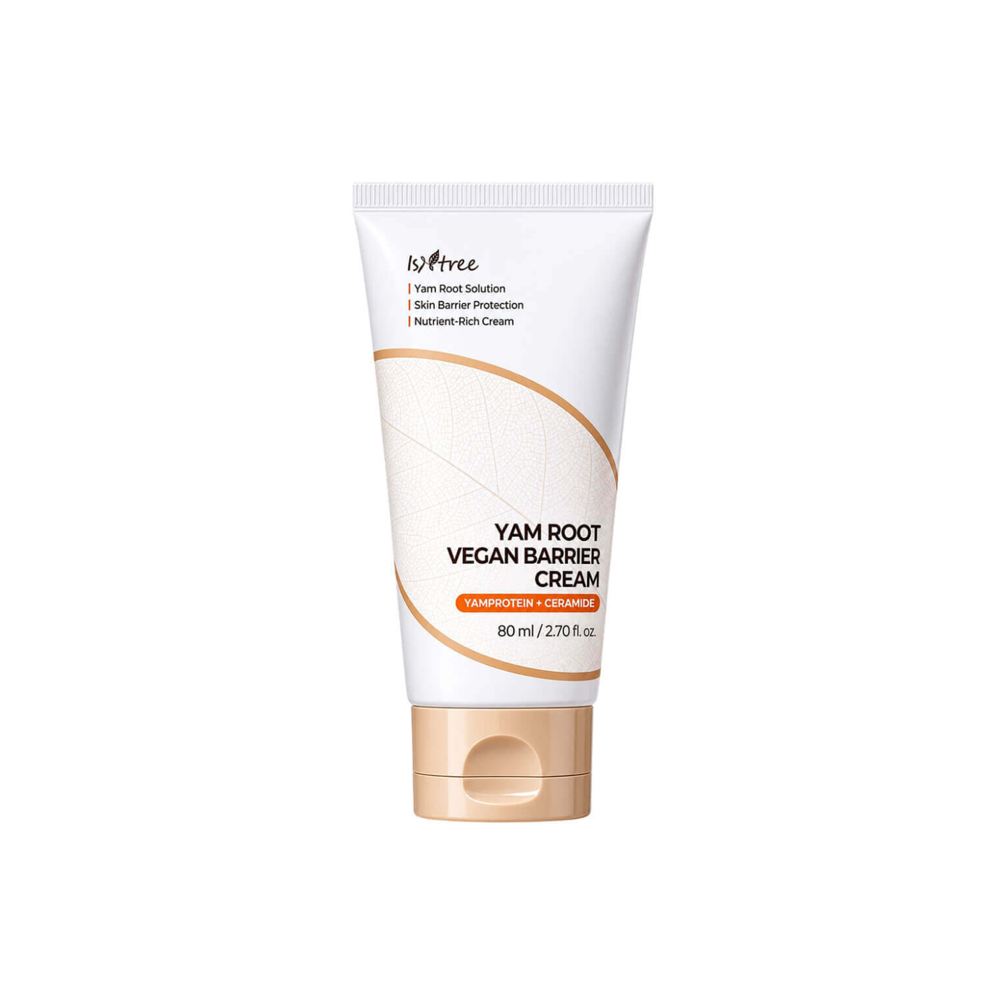 ISNTREE Yam Root Vegan Barrier Cream is a deeply nourishing moisturizer that hydrates and strengthens your skin's barrier. Infused with skin-soothing ingredients, it leaves your complexion smooth and supple. This gentle, vegan formula is perfect for daily use. Simply apply twice a day after your toner for best results.