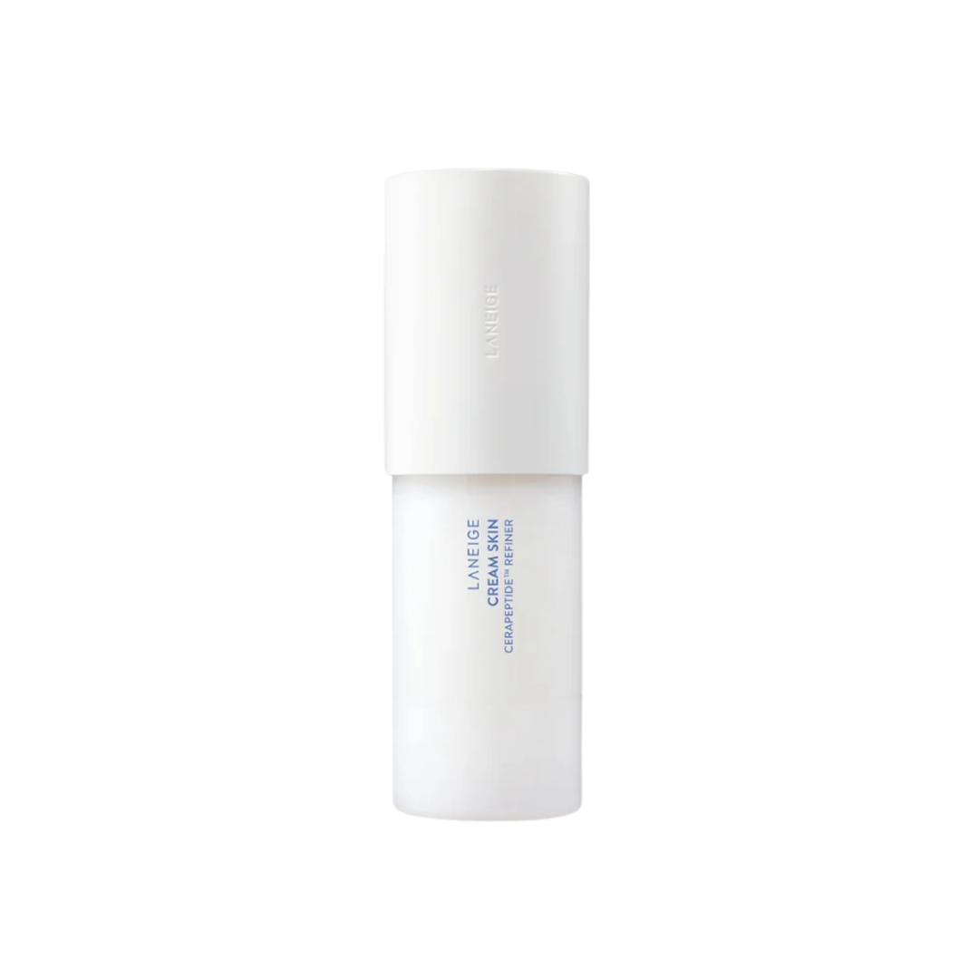 LANEIGE Cream Skin Cerapeptide Refiner is a luxurious toner that deeply hydrates and strengthens the skin barrier. Formulated with Ceramides and Hyaluronic Acid, it helps to lock in moisture and restore the skinโs natural resilience. The inclusion of Meadowfoam Seed Oil and Squalane ensures that the skin is nourished and plumped, reducing the appearance of fine lines. This refiner also features Camellia Japonica Flower and Green Tea Extracts, which provide antioxidant benefits and help to soothe and calm th