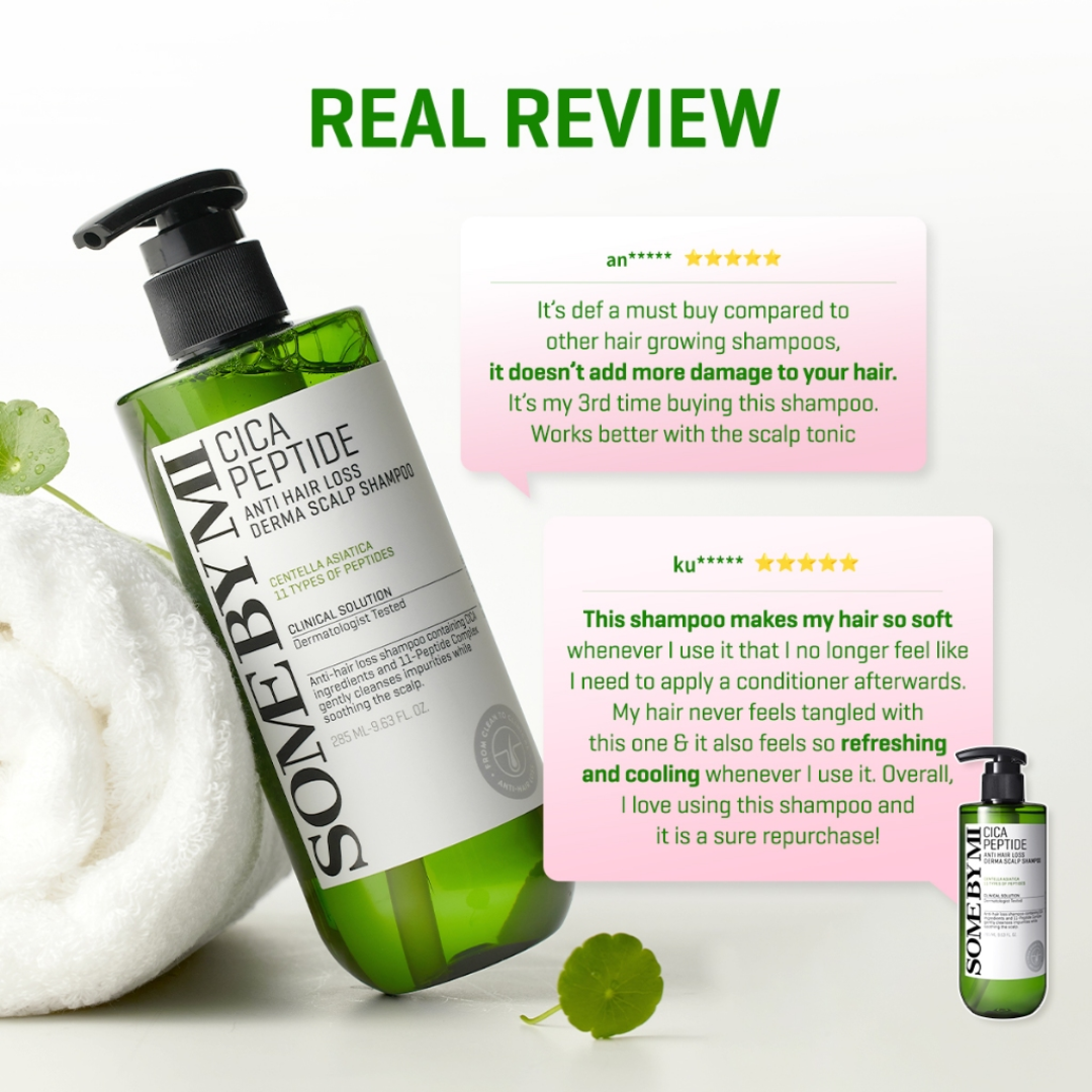 SOME BY MI Cica Peptide Anti Hair Loss Derma Scalp Shampoo 285ml
