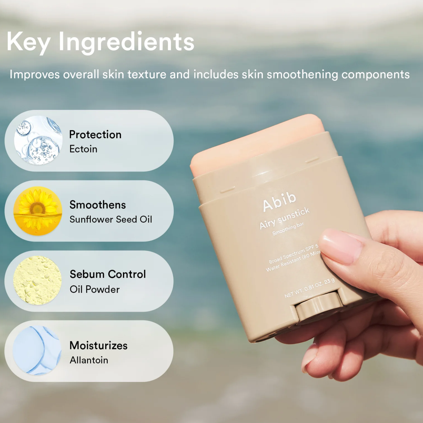 ABIB Airy Sunstick Smoothing Bar 23g