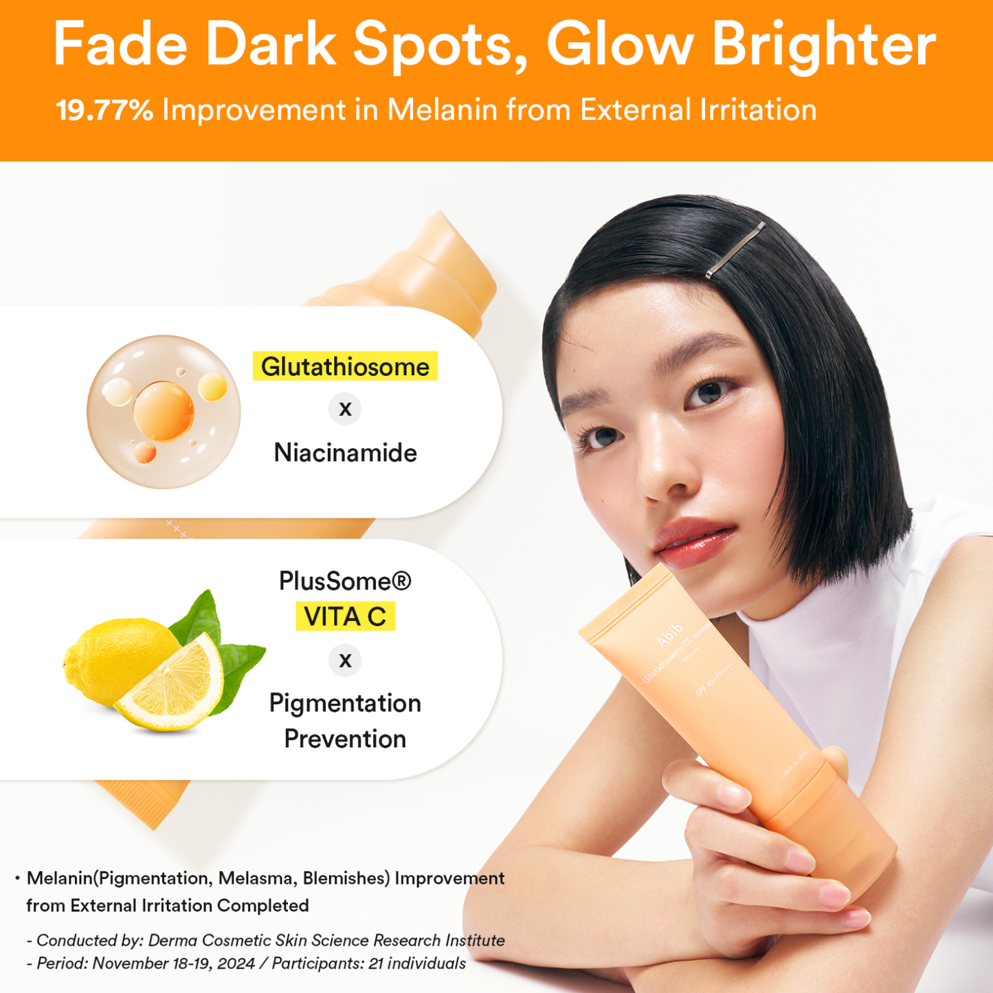 ABIB Glutathiosome CC Sunscreen Toning Tube 50ml