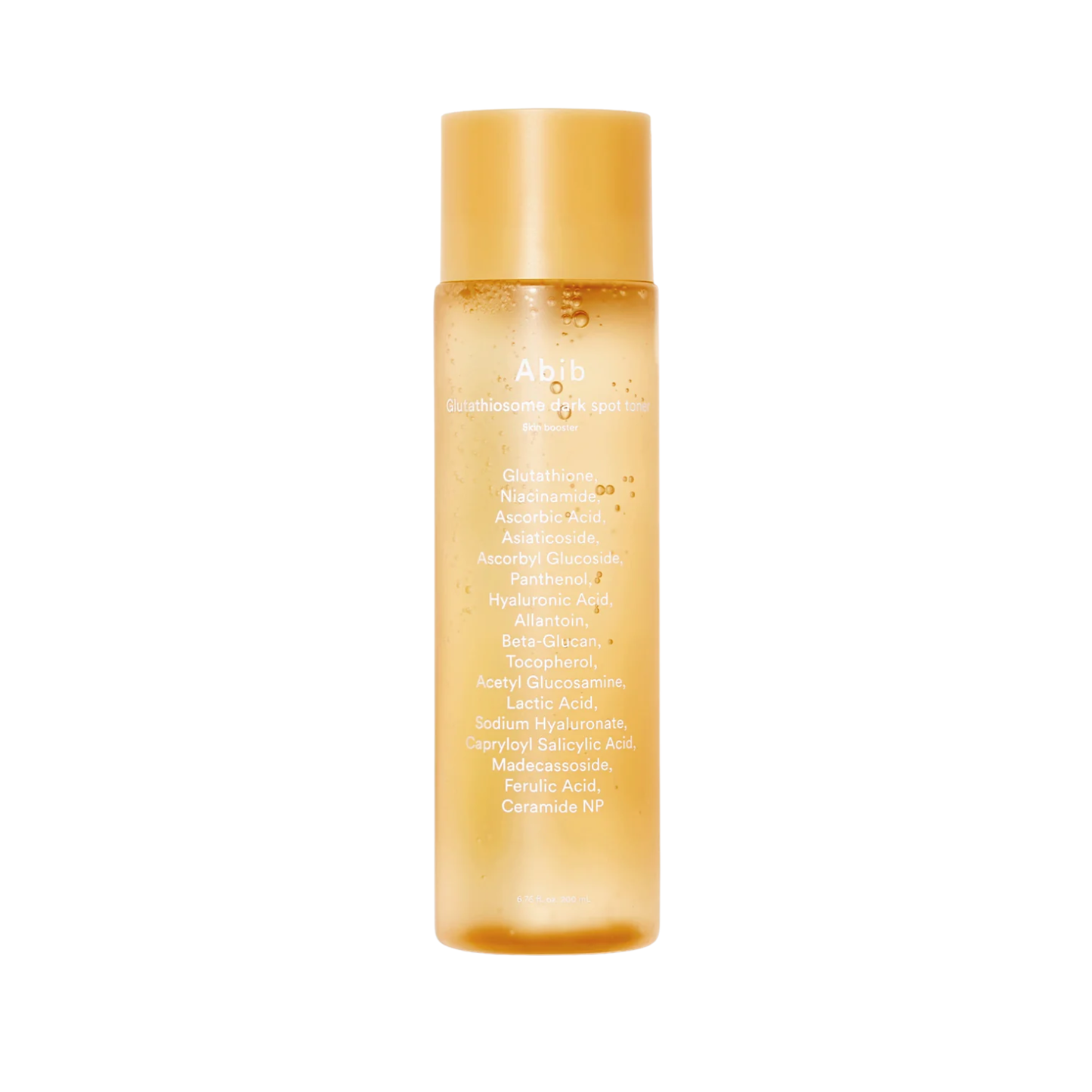 ABIB Glutathiosome Dark Spot Toner Skin Booster is a brightening treatment toner designed to help improve uneven skin tone and reduce the appearance of dark spots. Formulated with 5% Glutathiosome, Niacinamide, and Vitamin C derivatives, it helps prevent melanin formation while promoting a clearer, more radiant complexion. LHA (Lipo Hydroxy Acid) provides gentle exfoliation to refine skin texture, while Centella Asiatica, Panthenol, and Ceramide NP help soothe and support the skin barrier. The lightweight a