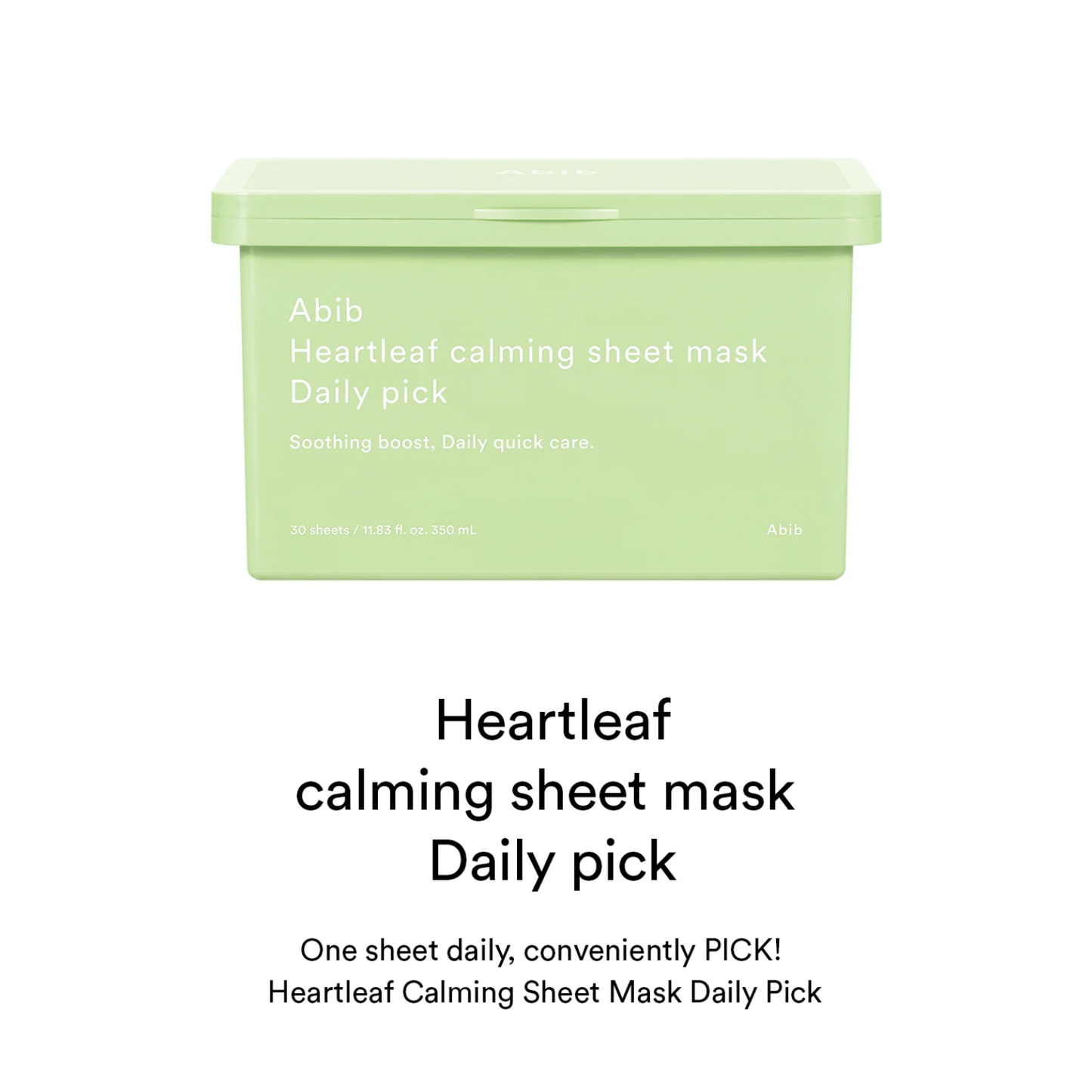 ABIB Heartleaf Calming Sheet Mask Daily Pick 30ea