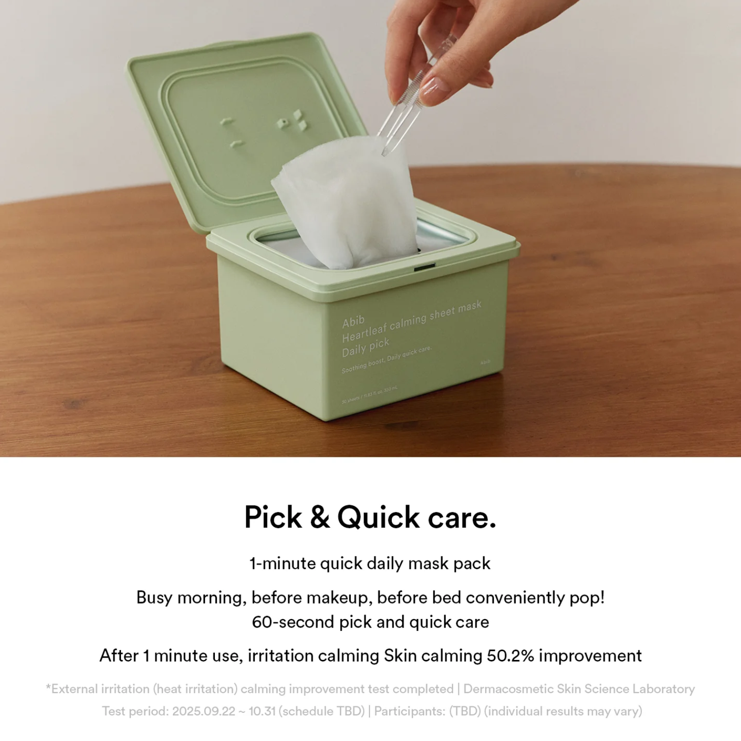 ABIB Heartleaf Calming Sheet Mask Daily Pick 30ea