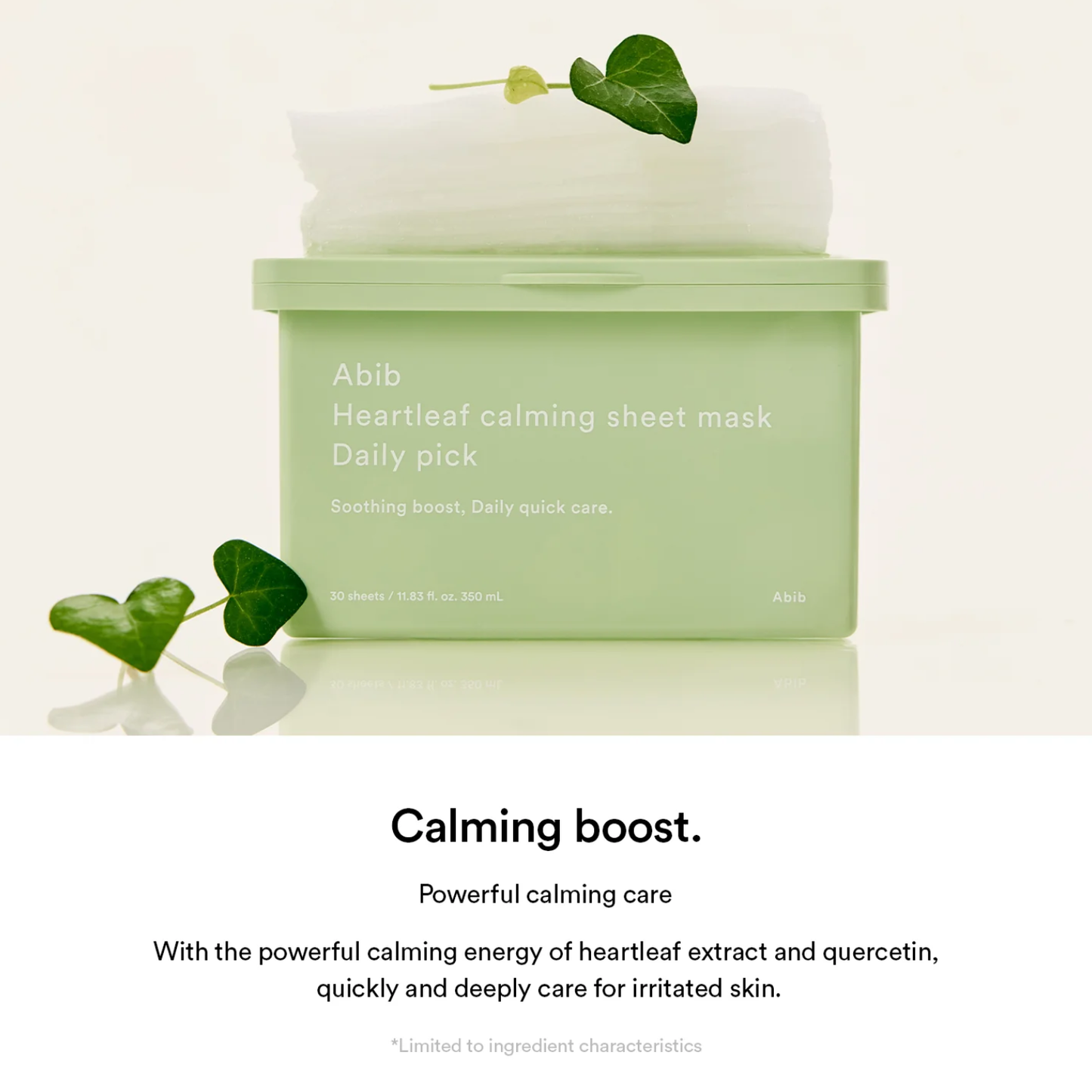 ABIB Heartleaf Calming Sheet Mask Daily Pick 30ea