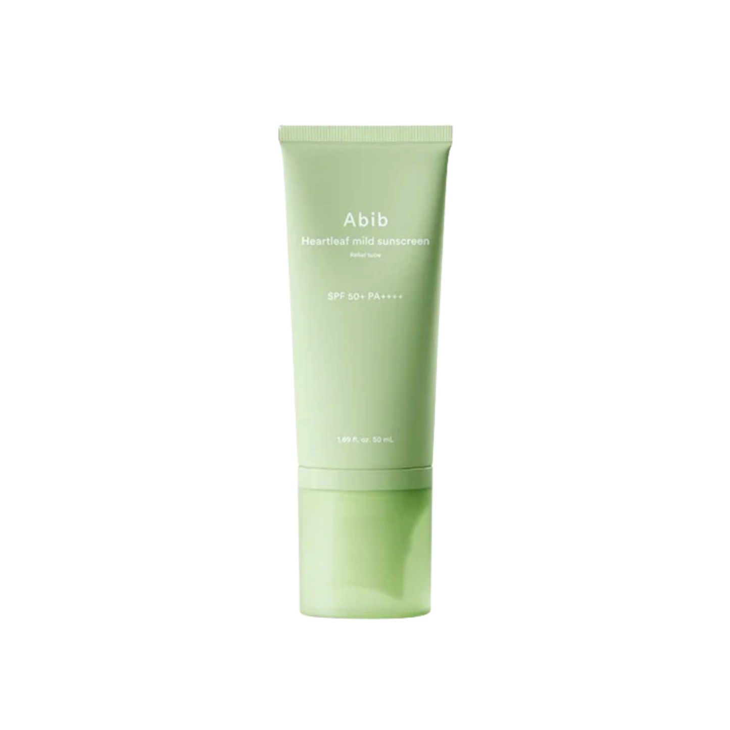 ABIB Heartleaf Mild Sunscreen Relief Tube is a mineral sunscreen formulated with Zinc Oxide to provide broad-spectrum SPF 50+ PA++++ sun protection. Enriched with Heartleaf Extract, Centella Asiatica Extract, Panthenol, Allantoin, Ceramide NP, and Sodium Hyaluronate, it helps soothe, hydrate, and support the skin barrier. The lightweight, non-greasy formula features a light green tone that helps reduce the look of redness, making it ideal for sensitive, redness-prone, oily, combination, and blemish-prone sk