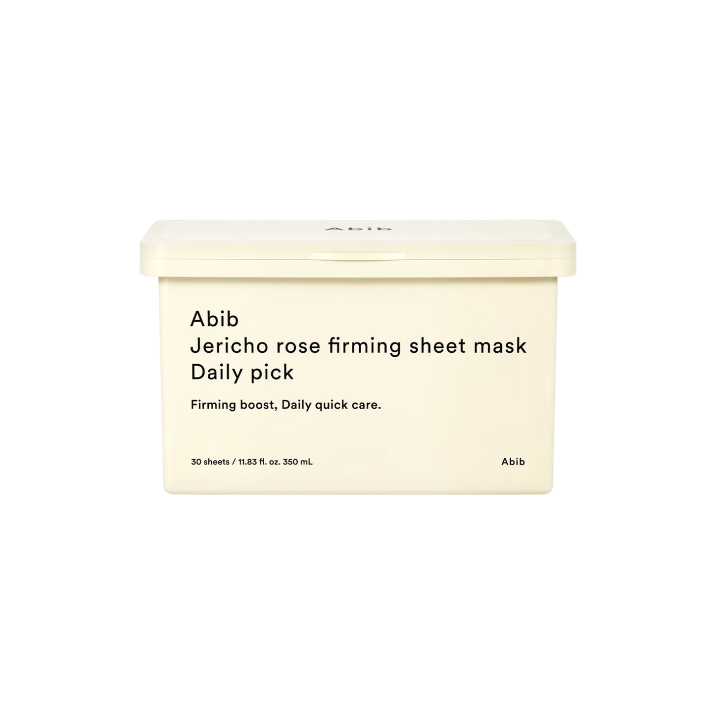 ABIB Jericho Rose Firming Sheet Mask Daily Pick is a hydrating and firming daily sheet mask formulated with Jericho Rose (Anastatica Hierochuntica) Extract to help revitalize and improve skin elasticity. Niacinamide helps enhance brightness and smooth texture, while Panthenol and Allantoin provide soothing care for comfortable, balanced skin. A multi-layer Hyaluronic Acid complex delivers deep, lasting hydration to keep the skin plump and refreshed. The lightweight essence and soft sheet adhere closely to h