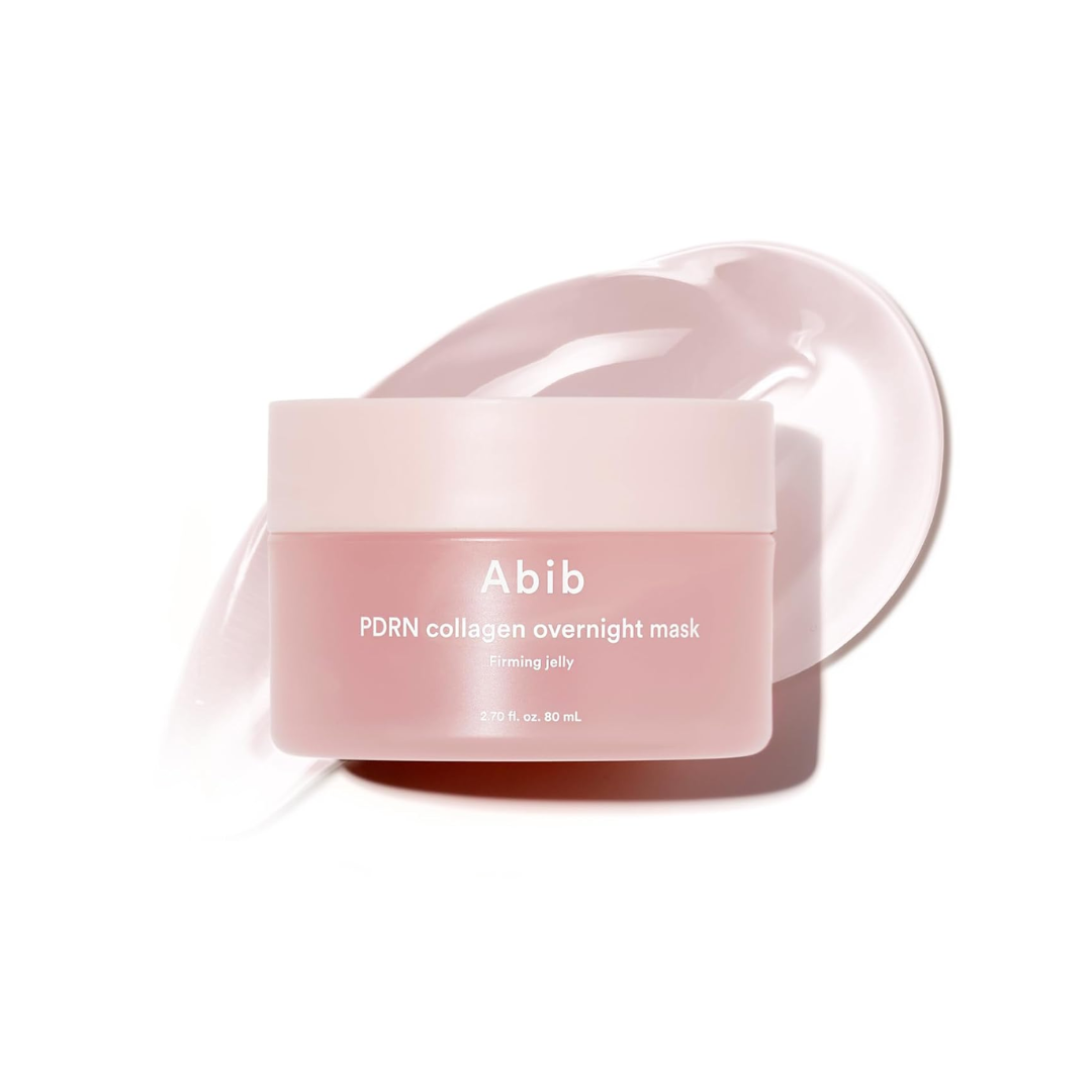 ABIB PDRN Collagen Overnight Mask Firming Jelly is a deeply hydrating and firming overnight treatment designed to restore skin elasticity while you sleep. Infused with Collagen, Sodium DNA (PDRN), and a blend of Peptides, it helps improve skin texture, reduce fine lines, and promote regeneration. Hyaluronic Acid complexes and Squalane deliver lasting moisture, while Niacinamide brightens and Centella Asiatica soothes. Wake up to plumper, smoother, and more radiant skin.