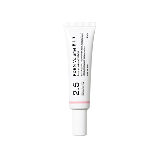 ABIB PDRN Volume Fill-it Booster Crème 2.5 Tube is a lightweight and firming formula designed to boost skin volume and improve elasticity. Enriched with 15,000ppm PDRN and 10,000ppm Volufiline, it helps enhance skin fullness while reducing the appearance of wrinkles. With Retinal and Peptides, this cream smooths fine lines and refines skin texture. Added Ceramides, Squalane, and Panthenol help support the skin barrier and provide lasting hydration, leaving your skin looking plump, firm, and revitalized.