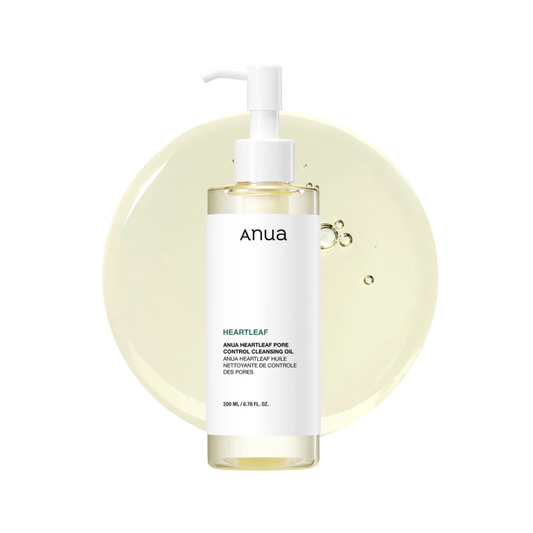 Discover the ANUA Heartleaf Pore Control Cleansing Oil, designed to gently remove makeup, impurities, and excess oil while keeping your skin hydrated. Infused with soothing Turmeric and Neem Extracts, it clarifies and refreshes your skin for a smooth finish. This formula is paraben-free, sulfate-free, alcohol-free, and silicone-free, making it perfect for all skin types. To use, massage the oil onto dry skin, add a little water to emulsify, and rinse thoroughly with lukewarm water.