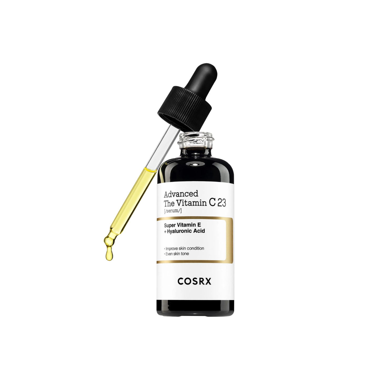COSRX The Vitamin C 23 Serum delivers a powerful boost of 23% Ascorbic Acid, effectively brightening your skin and reducing dark spots. Enriched with skin-soothing ingredients like Squalane and Panthenol, it hydrates while promoting a radiant complexion. For best results, apply a few drops after cleansing, gently massaging into the skin. Use it in the morning or evening, and remember to follow with SPF if used during the day.