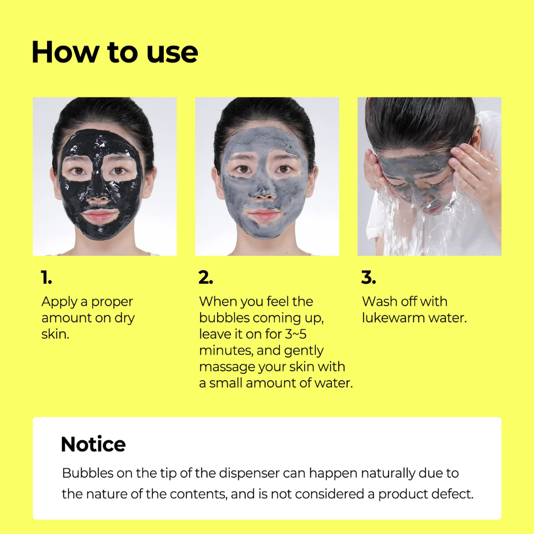 SOME BY MI Charcoal BHA Pore Clay Bubble Mask 120g