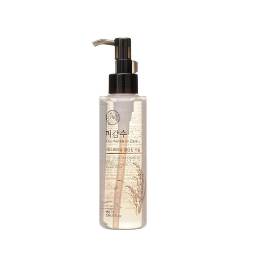 THE FACE SHOP Rice Water Bright Rich Facial Cleansing Oil is a nourishing cleansing oil formulated to dissolve makeup and impurities effortlessly. Infused with Rice Bran Oil and Rice Extract, it helps brighten and hydrate the skin, leaving it soft and refreshed. Perfect for all skin types, this cleansing oil provides a rich, smooth cleanse with a gentle, hydrating finish.
